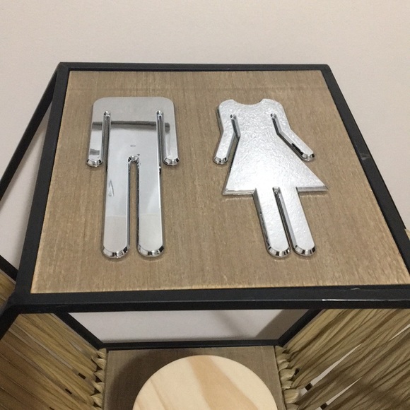 HOST PICK!! Bathroom Door Decals - Picture 13 of 16